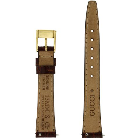 authentic gucci watch bands|notched gucci watch strap.